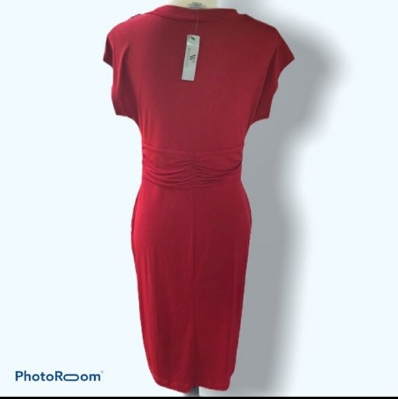 ❣Scarlet Red Wiggle Dress ❣ - Picture 2 of 9